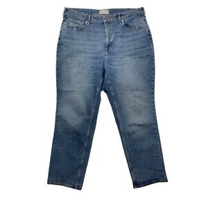 Everlane size 35 The Curvy Cheeky Jean Blue Organic Cotton denim straight leg